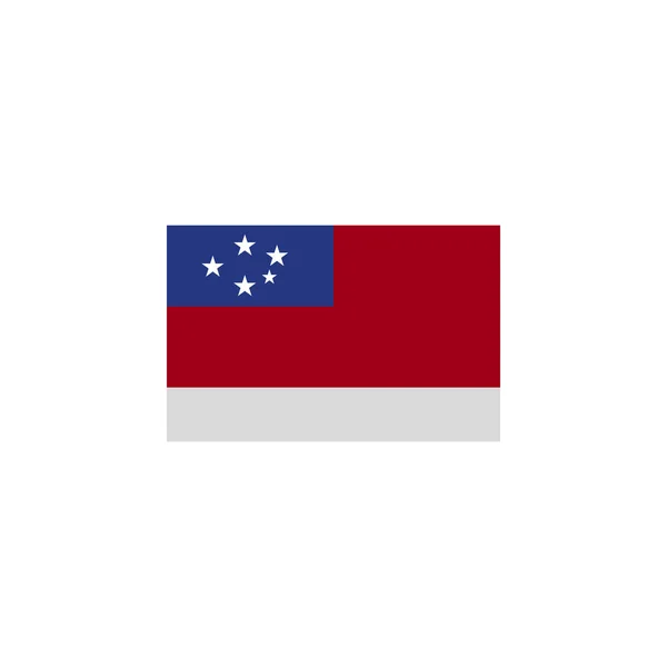 Прапор Самоа кольоровий значок. Елементи прапорів, ілюстрації, ікони. Знаки та символи можуть бути використані для Web, логотип, мобільний додаток, UI, UX — стоковий вектор