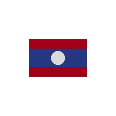 Laos renkli simgesinin bayrağı. Bayraklar resim simgesi öğeleri. İşaretler ve semboller web, logo, mobil uygulama, Ui, Ux için kullanılabilir