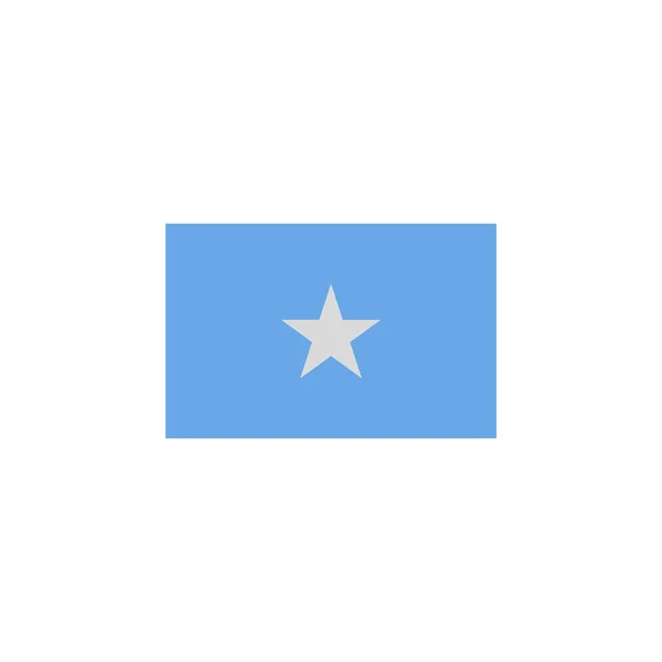 Прапор Сомалі кольорова ікона. Елементи прапорів, ілюстрації, ікони. Знаки та символи можуть бути використані для Web, логотип, мобільний додаток, UI, UX — стоковий вектор