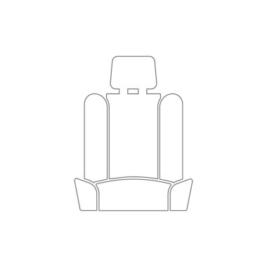 araba koltuğu anahat simgesi. Araç onarım illüstrasyon simgesi nin öğeleri. İşaretler ve semboller web, logo, mobil uygulama, Ui, Ux için kullanılabilir