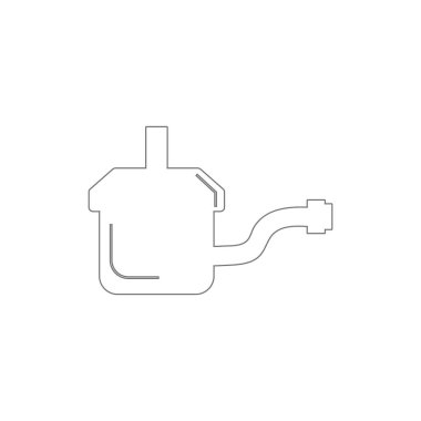 radyatör kapağı anahat simgesi. Araç onarım illüstrasyon simgesi nin öğeleri. İşaretler ve semboller web, logo, mobil uygulama, Ui, Ux için kullanılabilir