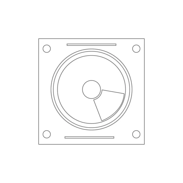 Icono del contorno del coche robótico sin conductor. Elementos del icono de la ilustración de reparación de automóviles. Los signos y símbolos se pueden utilizar para la web, logotipo, aplicación móvil, interfaz de usuario, UX — Vector de stock