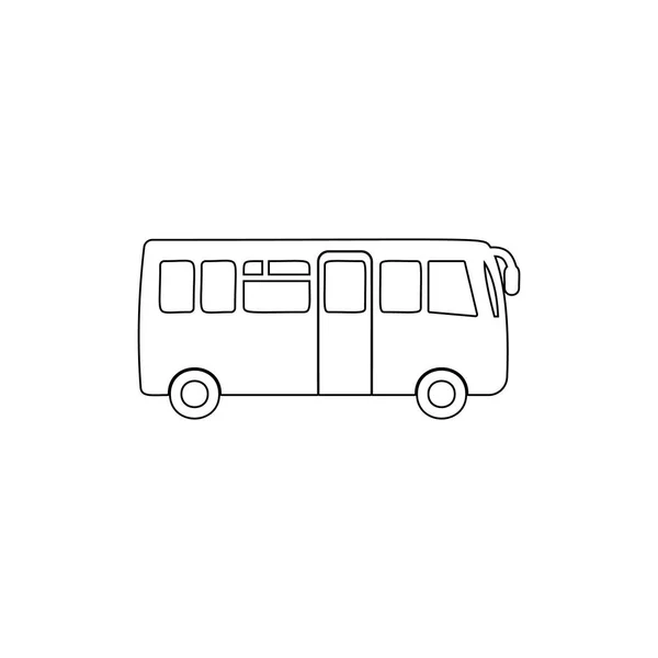 City bus outline icon. Element of car type icon. Premium quality graphic design icon. Signs and symbols collection icon for websites, web design, mobile app — Stock Vector