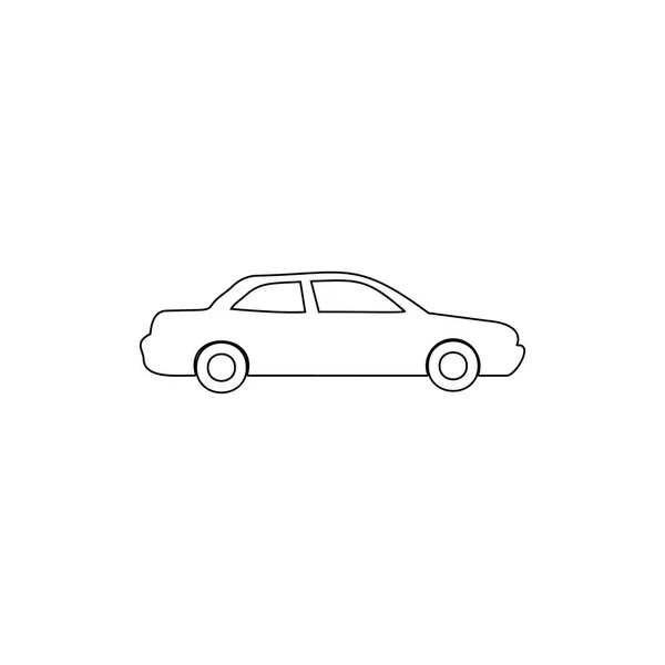 Icona del profilo della berlina. Elemento dell'icona del tipo di auto. Icona di design grafico di alta qualità. Segni e simboli icona di raccolta per siti web, web design, app mobile — Vettoriale Stock