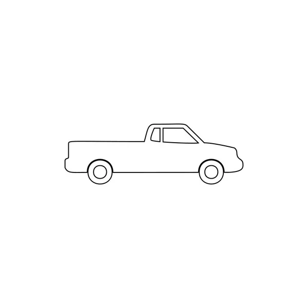 Pickup-Umriss-Symbol. Element der Auto-Typ-Symbol. Premium-Qualität Grafikdesign-Ikone. Symbolsammlung für Webseiten, Webdesign, mobile App — Stockvektor