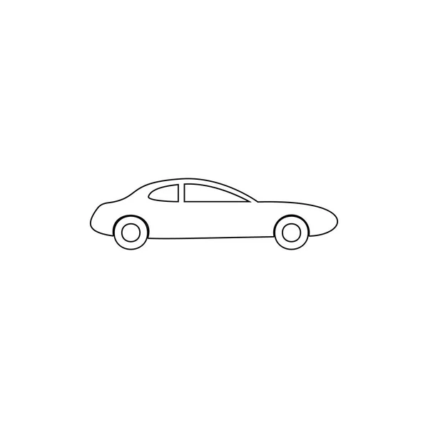 Icona contorno auto a due porte. Elemento dell'icona del tipo di auto. Icona di design grafico di alta qualità. Segni e simboli icona di raccolta per siti web, web design, app mobile — Vettoriale Stock