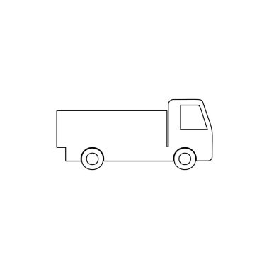 kargo van anahat simgesi. Araç türü simgesinin öğesi. Üstün kaliteli grafik tasarım simgesi. Web siteleri, web tasarımı, mobil uygulama için işaretler ve semboller toplama simgesi