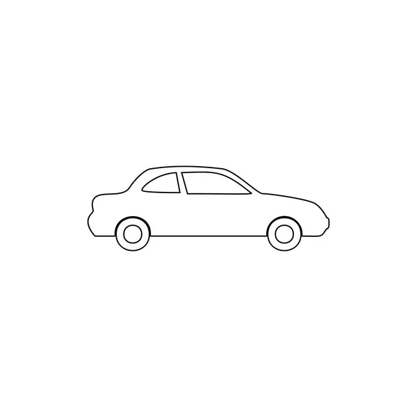 Zweitürer Auto umreißen Symbol. Element der Auto-Typ-Symbol. Premium-Qualität Grafikdesign-Ikone. Symbolsammlung für Webseiten, Webdesign, mobile App — Stockvektor