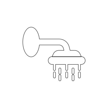 shower outline icon. Bathroom and sauna element icon. Premium quality graphic design. Signs, symbols collection icon for websites, web design, mobile app
