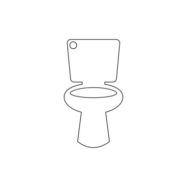 tuvalet anahat simgesi. Banyo ve sauna eleman simgesi. Üstün kaliteli grafik tasarım. İşaretler, web siteleri için semboller toplama simgesi, web tasarımı, mobil uygulama