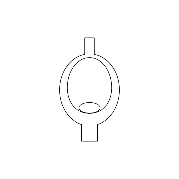 Icône de contour pissoir. Icône salle de bain et sauna. Design graphique de qualité supérieure. Signes, icône de collection de symboles pour les sites Web, web design, application mobile — Image vectorielle