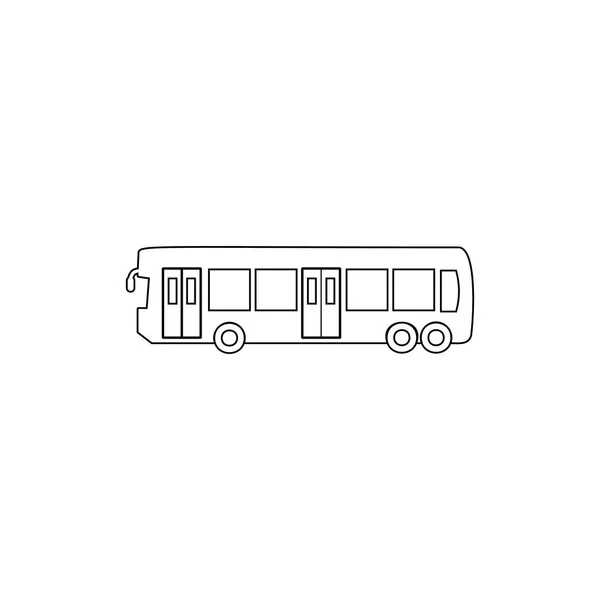 市バスのアウトラインアイコン。車種アイコンの要素。プレミアム品質のグラフィックデザインアイコン。ウェブサイト、ウェブデザイン、モバイルアプリの標識とシンボルコレクションアイコン — ストックベクタ