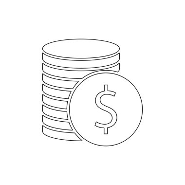 para pennies simgesi. Casino simgesinin öğesi. Üstün kaliteli grafik tasarım simgesi. Web siteleri, web tasarımı, mobil uygulama için işaretler ve semboller toplama simgesi 