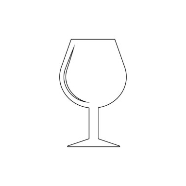 Şarap kadehi ikonu. Kumarhane ikonu unsuru. Kaliteli grafik tasarım simgesi. Web siteleri, web tasarımı, mobil uygulama için işaretler ve semboller koleksiyonu simgesi 