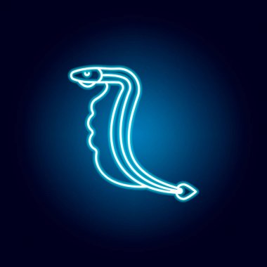 lamprey simgesi. Neon tarzında deniz gıdalar illüstrasyonlar ayrıntılı bir dizi. İşaretler ve semboller web, logo, mobil uygulama, Ui, Ux için kullanılabilir