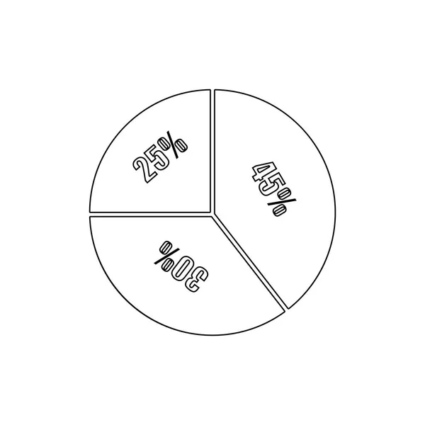 Gráficos e diagrama ícone. Elementos de um ícone de indicadores de negócios. Design gráfico de qualidade premium. Sinais, ícone de coleção de símbolos de contorno para sites, web design, aplicativo móvel —  Vetores de Stock