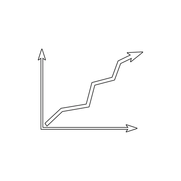 Gráficos e diagrama ícone. Elementos de um ícone de indicadores de negócios. Design gráfico de qualidade premium. Sinais, ícone de coleção de símbolos de contorno para sites, web design, aplicativo móvel —  Vetores de Stock