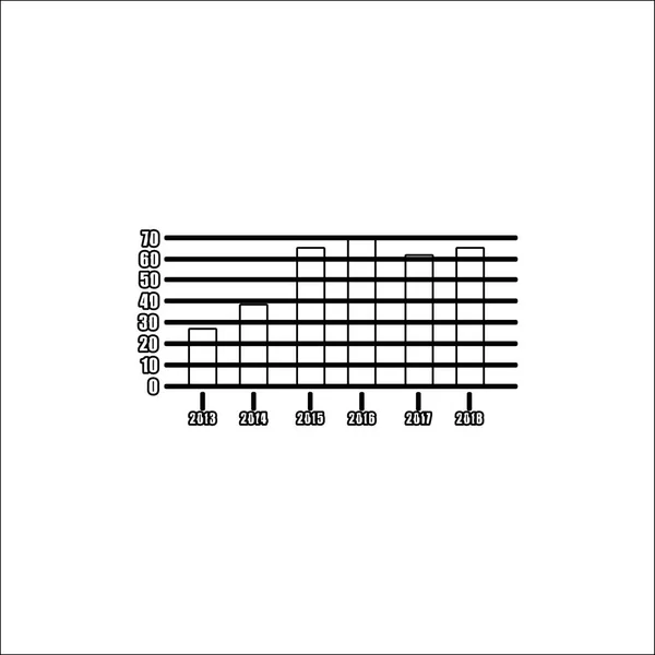 Graphiques et icône de diagramme. Éléments d'une icône d'indicateurs commerciaux. Design graphique de qualité supérieure. Panneaux, symboles de contour icône de la collection pour les sites Web, web design, application mobile — Image vectorielle