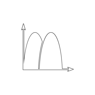 grafik ve diyagram simgesi. İş göstergeleri simgesinin öğeleri. Üstün kaliteli grafik tasarım. Web siteleri, web tasarımı, mobil uygulama için işaretler, anahat sembolleri toplama simgesi