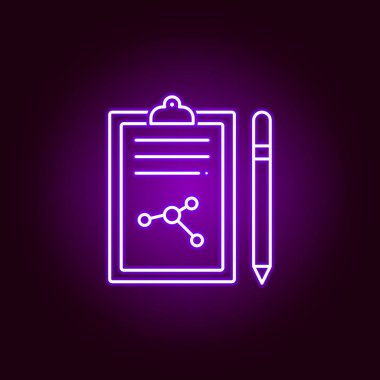 formüller simgesi. Menekşe neon tarzı simgesibilim illüstrasyon elemanları. İşaretler ve semboller web, logo, mobil uygulama, Ui, Ux için kullanılabilir