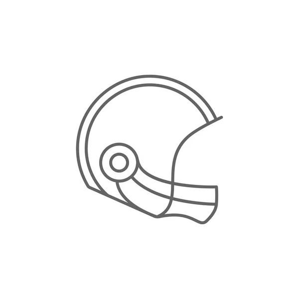 American Football Sporthelm Outline Ikone. Elemente des Unabhängigkeitstages Illustration Symbol. Zeichen und Symbole können für Web, Logo, mobile App, ui, ux verwendet werden — Stockvektor