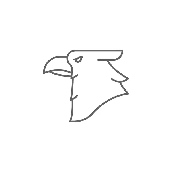 Eagle Bird overzicht icoon. Elementen van de dag van de onafhankelijkheid illustratie icoon. De tekens en de symbolen kunnen voor web, embleem, mobiele app, ui, UX worden gebruikt — Stockvector