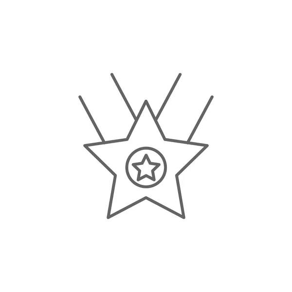 Star-Preisträger umreißen Symbol. Elemente des Unabhängigkeitstages Illustration Symbol. Zeichen und Symbole können für Web, Logo, mobile App, ui, ux verwendet werden — Stockvektor