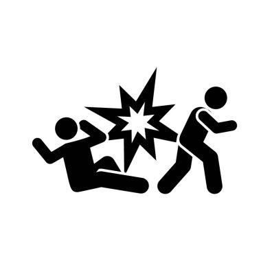Askerler, yaralı, yaralı, kan, bomba piktogram simgesi