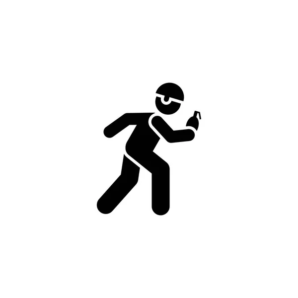 Bomba, asker, adam, askeri, savaş piktogram simgesi