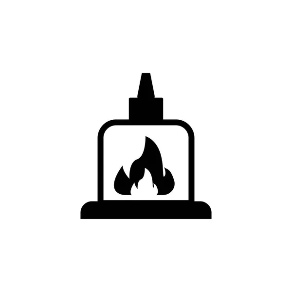 Fireplace. Elements of heating system Icon. Premium quality graphic design. Signs, outline symbols collection, simple icon for websites, web design, mobile app — Stock Vector