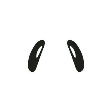 böcek uzun gözleri renk simgesi. Gözlerin elemanları çok renkli simgeler. Üstün kaliteli grafik tasarım simgesi