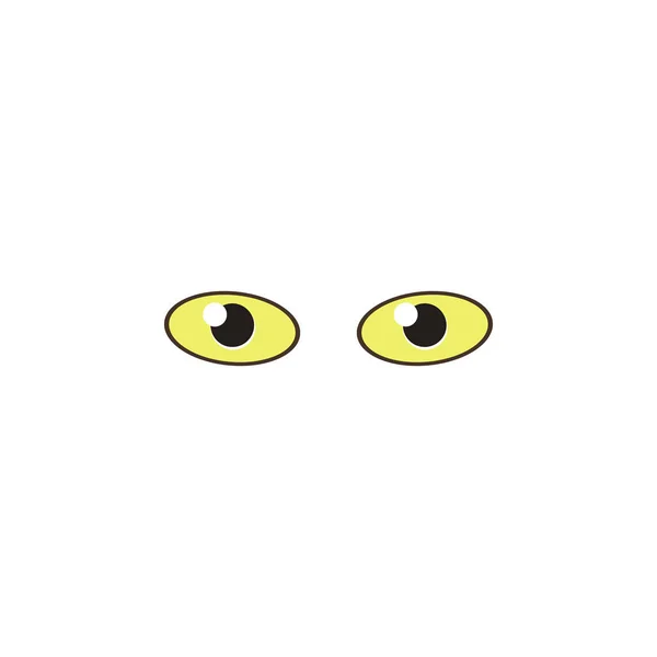 Animal eyes yellow color icon. Elements of eyes multi colored icons. Premium quality graphic design icon — Stock Vector