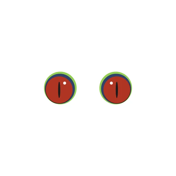 動物の目赤い色のアイコン。目の要素マルチカラーアイコン。プレミアム品質のグラフィックデザインアイコン — ストックベクタ