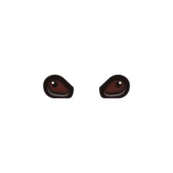 Очі тварин значок коричневого кольору. Елементи очей багатокольорові піктограми. Піктограма графічного дизайну преміум якості — стоковий вектор