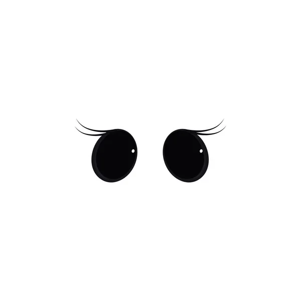 Icône de couleur noir yeux d'animaux. Eléments des yeux multicolores icônes. icône de conception graphique de qualité supérieure — Image vectorielle