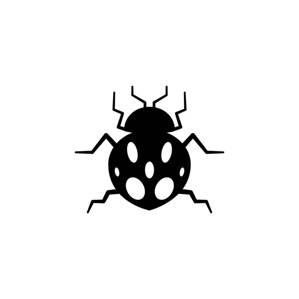Marienkäfer-Symbol. Elemente des Insektensymbols. hochwertiges Grafikdesign. Zeichen und Symbolsammlung für Webseiten, Webdesign, mobile App, Informationsgrafik — Stockvektor