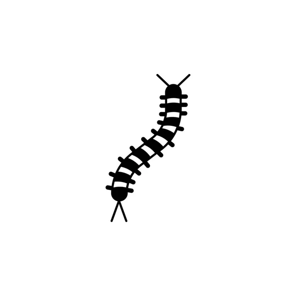 Caterpillar-pictogram. Elementen van het insect icoon. Hoogwaardig grafisch ontwerp. Pictogram tekenen en symbolen verzamelen voor websites, webdesign, mobiele app, info graphics — Stockvector