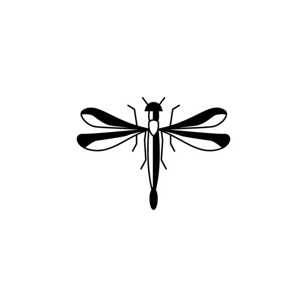 Икона стрекозы. Элементы иконы насекомых. Премиум качества графический дизайн. Знаки и значки коллекции символов для веб-сайтов, веб-дизайна, мобильного приложения, информационной графики — стоковый вектор