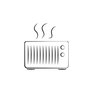 fırın simgesi. Elektrikli aygıtlar simgesinin öğesi. Üstün kaliteli grafik tasarım. İşaretler, web siteleri için semboller toplama simgesi, web tasarımı, beyaz arka planda mobil uygulama