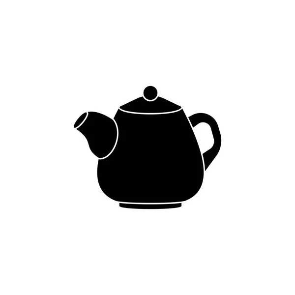 茶壶图标。厨具图标的元素。优质的平面设计。网站、网页设计、移动应用的标志、轮廓符号集合图标 — 图库矢量图片