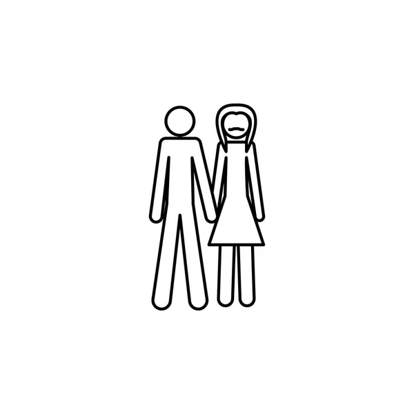 Гендерна сімейна ікона. Елемент ЛГБТ-ілюстрації. Значок графічного дизайну преміум якості. Піктограма збору знаків і символів для веб-сайтів, веб-дизайну, мобільного додатку — стоковий вектор