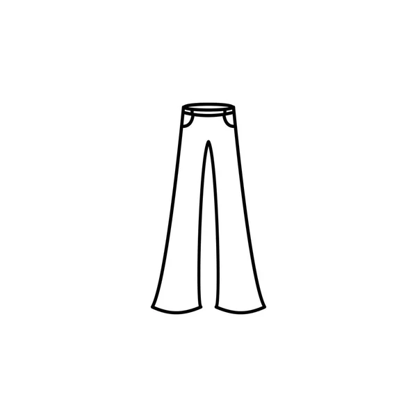 Disco pantalones icono — Vector de stock