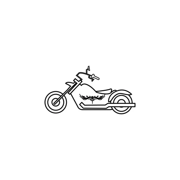 Ikon sepeda motor - Stok Vektor