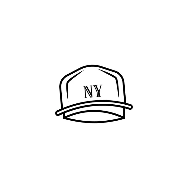 Rapero sombrero icono — Vector de stock