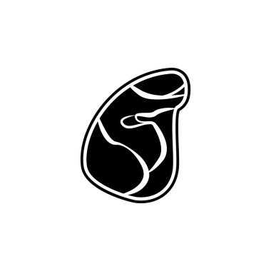 sığır illüstrasyon parçası. Mobil konsept ve web uygulamaları için et ürün simgesi öğesi. Sığır simgesi izole parça web ve mobil için kullanılabilir. Premium simgesi