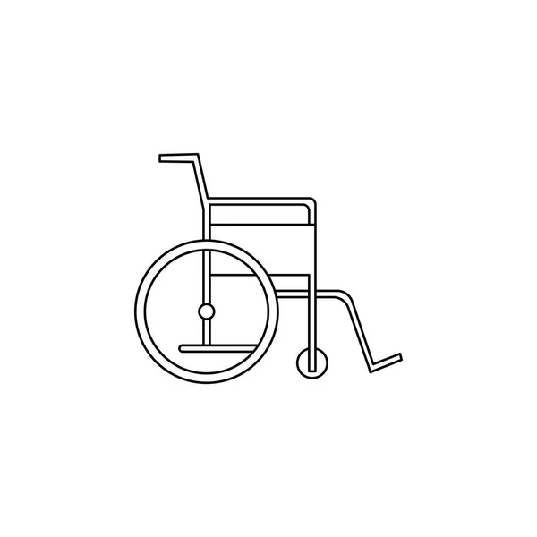 Icône de ligne de fauteuil roulant. Élément des outils de médecine Icône. Design graphique de qualité supérieure. Panneaux, collection de symboles, icône simple pour les sites Web, web design, application mobile — Image vectorielle