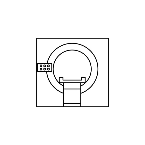 MRI Thin Line Icon. Elemento de herramientas Medecine Icono. Diseño gráfico de primera calidad. Signos, colección de símbolos, icono simple para sitios web, diseño web, aplicación móvil — Vector de stock