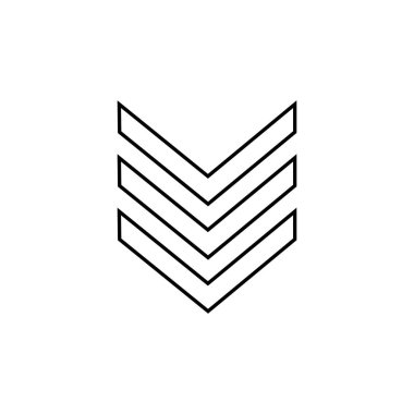 Askeri amblem sıra satır simgesi