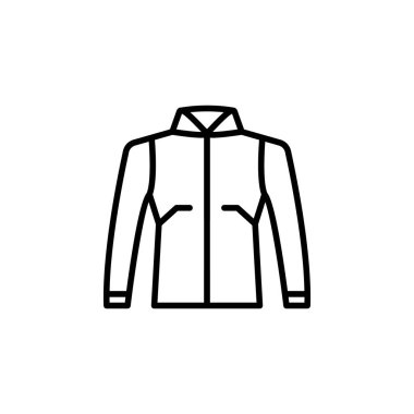 motosiklet ceket simgesi. Mobil konsept ve web uygulamaları illüstrasyon için motosiklet unsuru. Web sitesi tasarımı ve geliştirme, uygulama geliştirme için ince çizgi simgesi. Premium simgesi