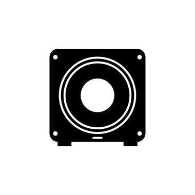 subwoofer simgesi. Müzik simgesiöğesi. Üstün kaliteli grafik tasarım simgesi. Web siteleri, web tasarımı, mobil uygulama için işaretler ve semboller toplama simgesi